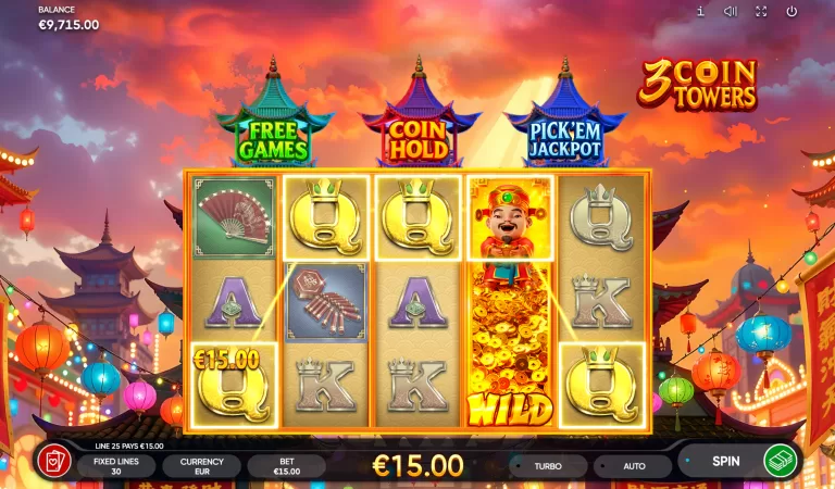 3 Coin Towers Slot Review