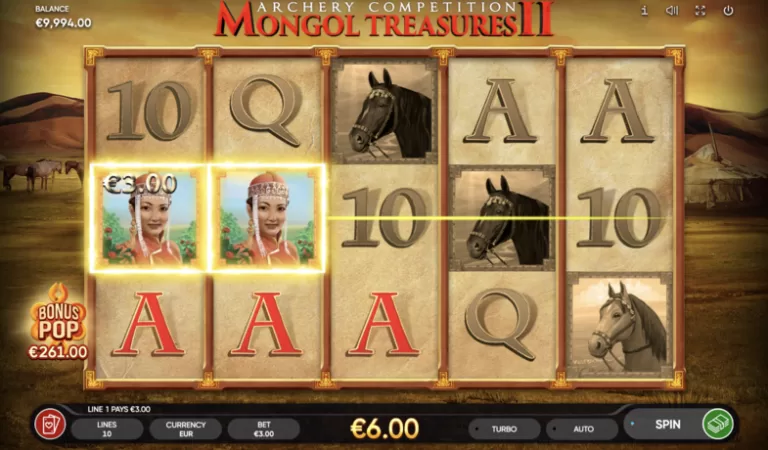 Mongol Treasures II Archery Competition Slot Review