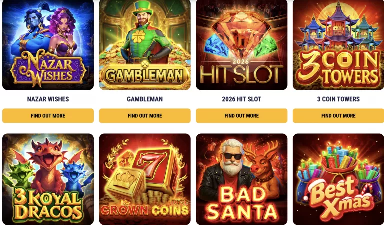 Play Endorphina slots online casino interface demo screen